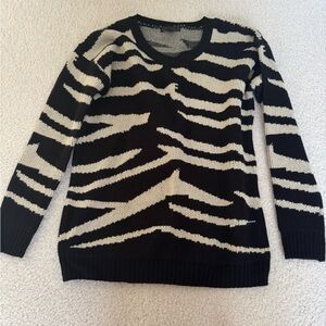 Black and Cream Small Lucca Couture Striped Sweater- from urban outfitters